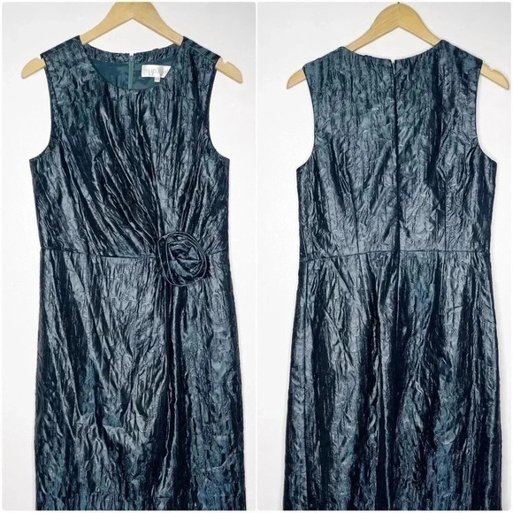 Mikael Aghal Short Formal Sleeveless Dress Size 12 Blue - Picture 3 of 11